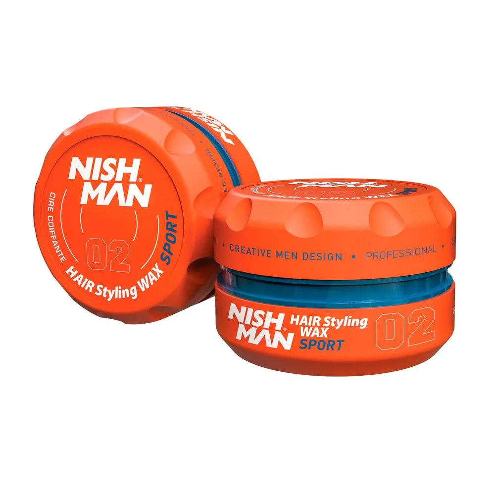 Cera para el Cabello Nishman Hair Styling Aqua Wax 02 - Sport (Brillo Medio) 150ml