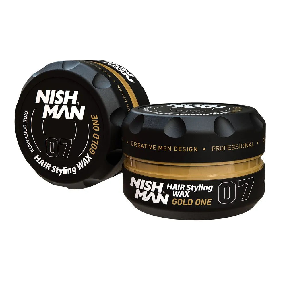 Cera para el Cabello Nishman Hair Styling Aqua Wax 07 - Gold One (Brillo Medio) 150ml