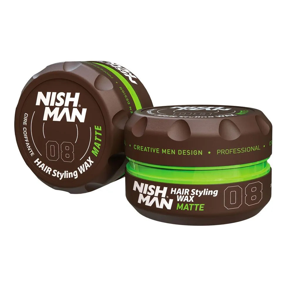 Cera para el Cabello Nishman Hair Styling Aqua Wax 08 - Matte (brillo medio) 150ml